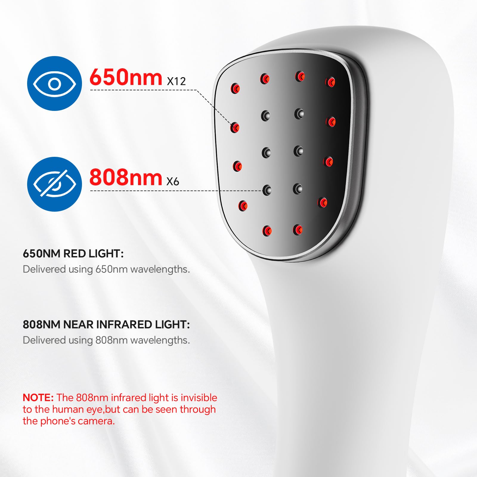 Handheld Red Light Therapy Laser–Portable Device, Professional