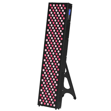 NovaRed 1000W red light therapy panel with foldable stand, 200 LEDs, dual wavelength 660nm + 850nm near-infrared portable device