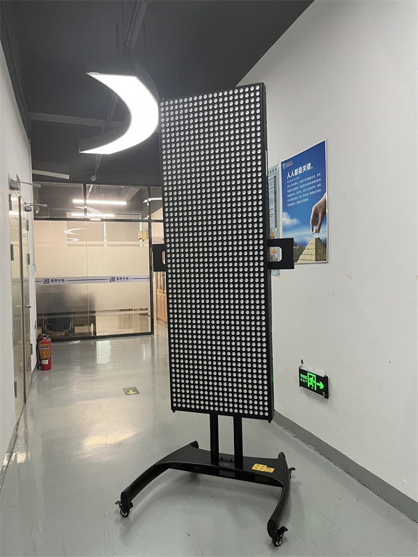 6000W Red Light Therapy Panel – LCD Touch Display, 1200 LEDs, Hanging Kit + Pulley, Full-Body Device