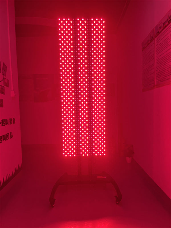 6000W Red Light Therapy Panel – LCD Touch Display, 1200 LEDs, Hanging Kit + Pulley, Full-Body Device