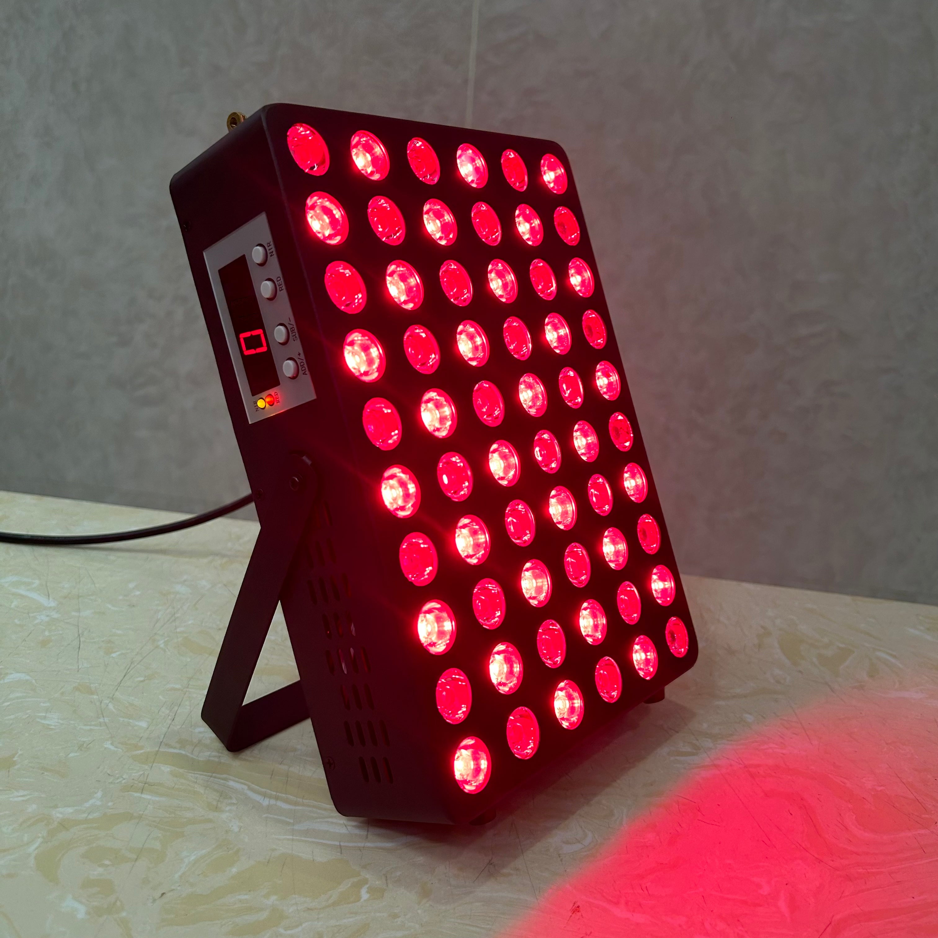 300W Red Light Therapy Panel – Foldable Stand, Compact Design, 60 LEDs, 660nm + 850nm