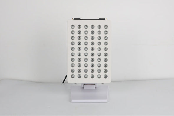 300W Red Light Therapy Panel – Desktop Base, LCD Display, 60 LEDs, Compact Near-Infrared Device