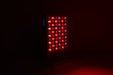 NovaRed 300W red light therapy panel with LCD display and 60 LEDs on a desktop base