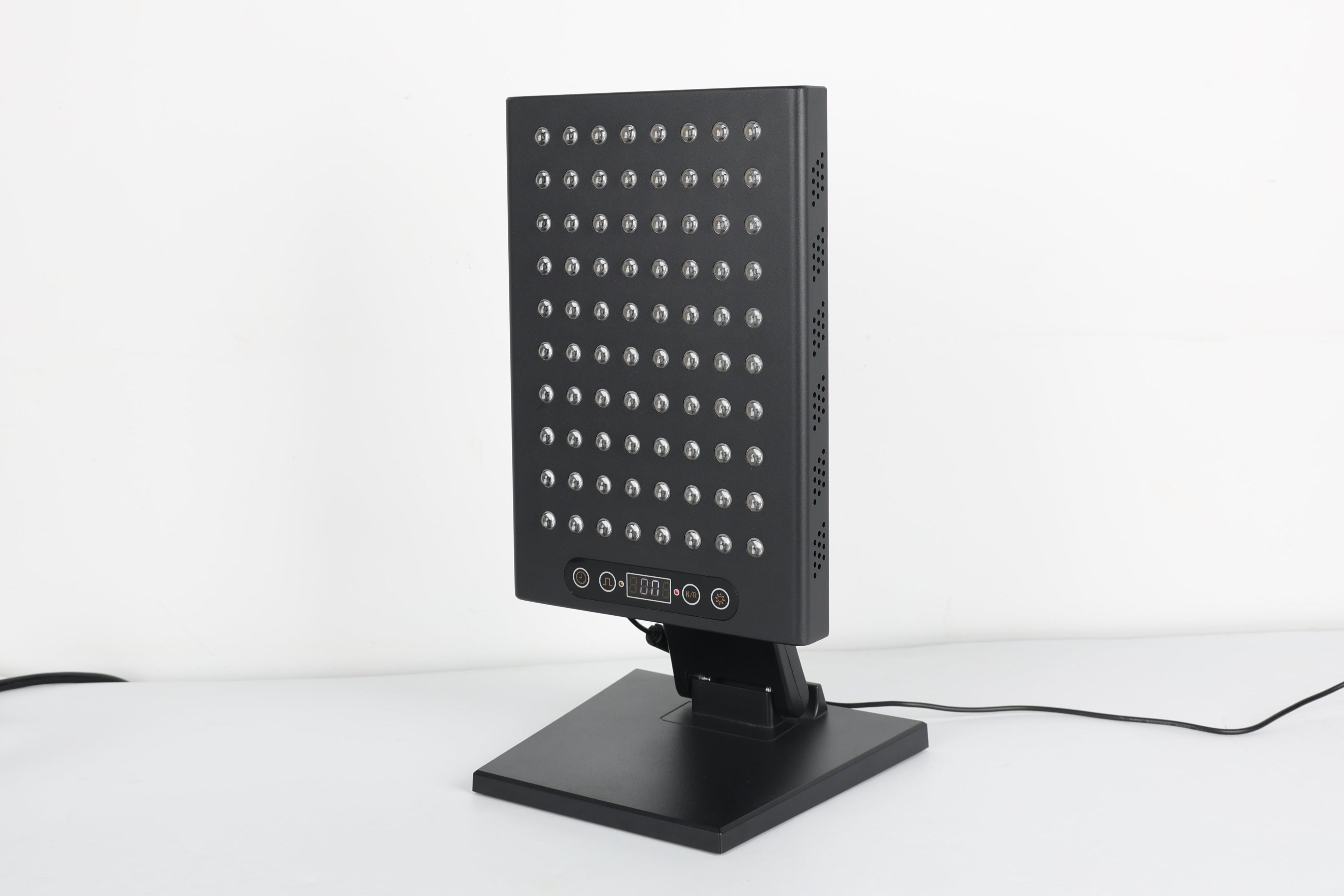 400W Red Light Therapy Panel – Integrated Base Stand, LCD Display, 80 LEDs, Compact Infrared System