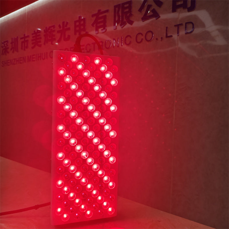 600W Red Light Therapy Panel – LCD Display, 120 LEDs, Hanging Hooks + Pulley, Compact Near-Infrared Device
