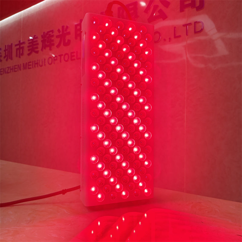 600W Red Light Therapy Panel – LCD Display, 120 LEDs, Hanging Hooks + Pulley, Compact Near-Infrared Device