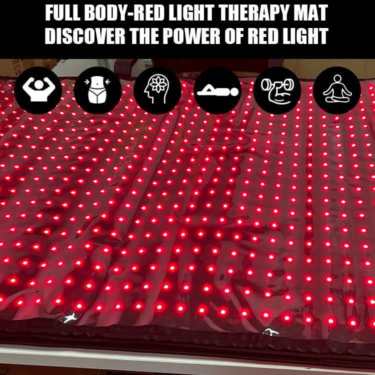 1.8m Red Light Therapy Blanket – 135W, 1280 LEDs, Near-Infrared 660nm + 850nm, Portable Wellness
