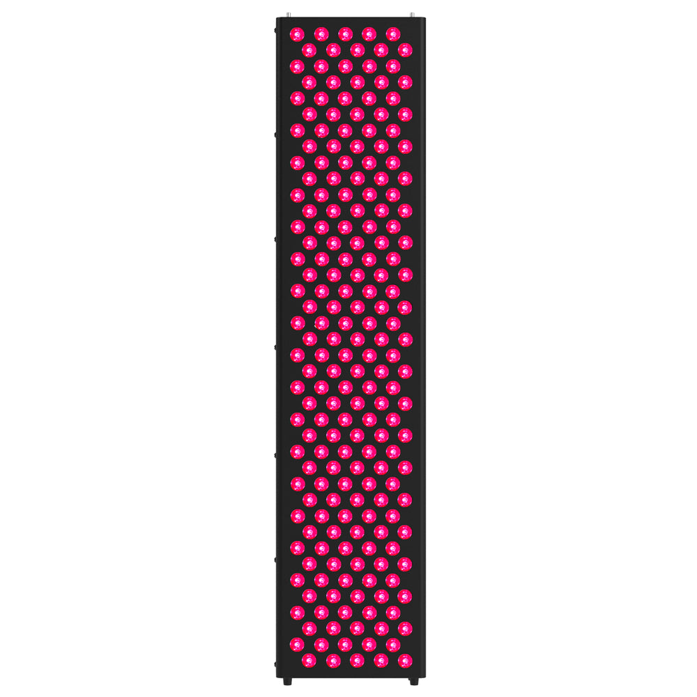 NovaRed 1000W red light therapy panel with 200 LEDs, hanging hooks and pulley system, full-body infrared therapy device