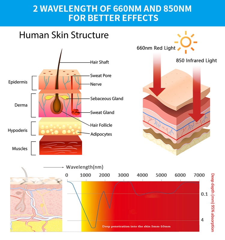 1.8m Red Light Therapy Blanket – 270W, 2560 LEDs, Near-Infrared 660nm + 850nm, Full-Body Wrap