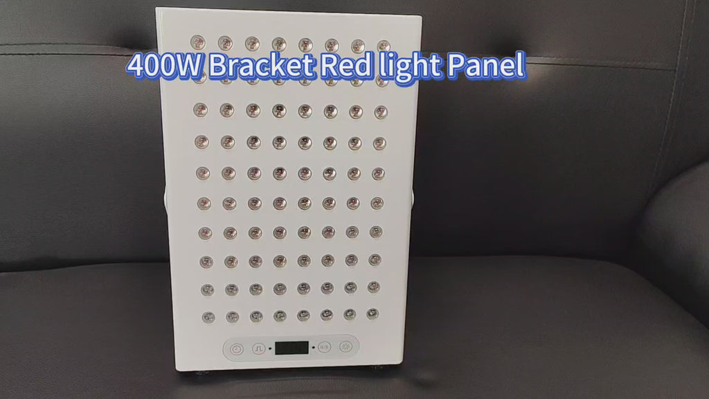 400W Red Light Therapy Panel – Foldable Stand, 80 LEDs, Near-Infrared 660nm + 850nm, Portable Device